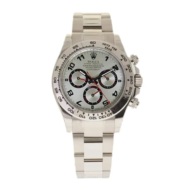 Rolex Daytona 116509 White Gold Silver Dial Replica