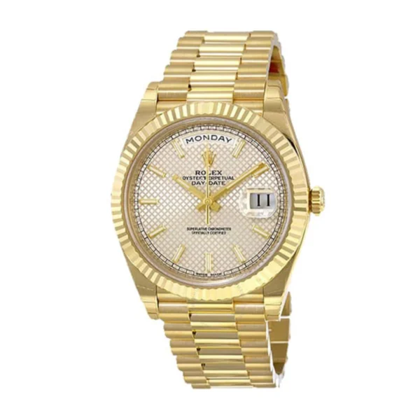 Rolex Diogonal Silver Replica